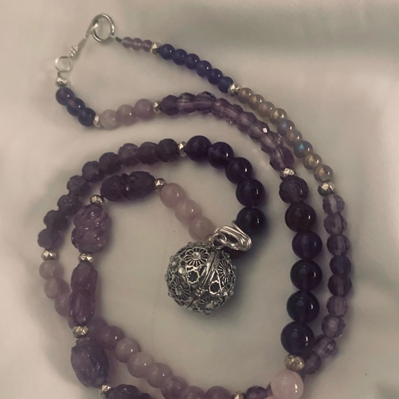 Handmade Mala Prayer Bead Necklace 108 Beads - Picture 7 of 11